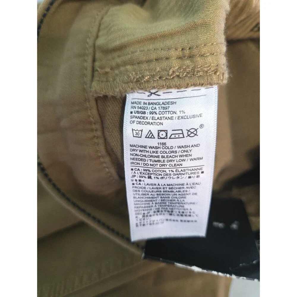 Banana Republic Traveler Jeans Mens 38x32 Tan new with tags Athletic Fit Stretch